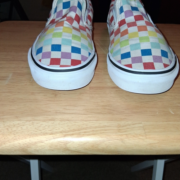 Vans Colorful Checkered Slip-On Sneakers - Picture 2 of 6
